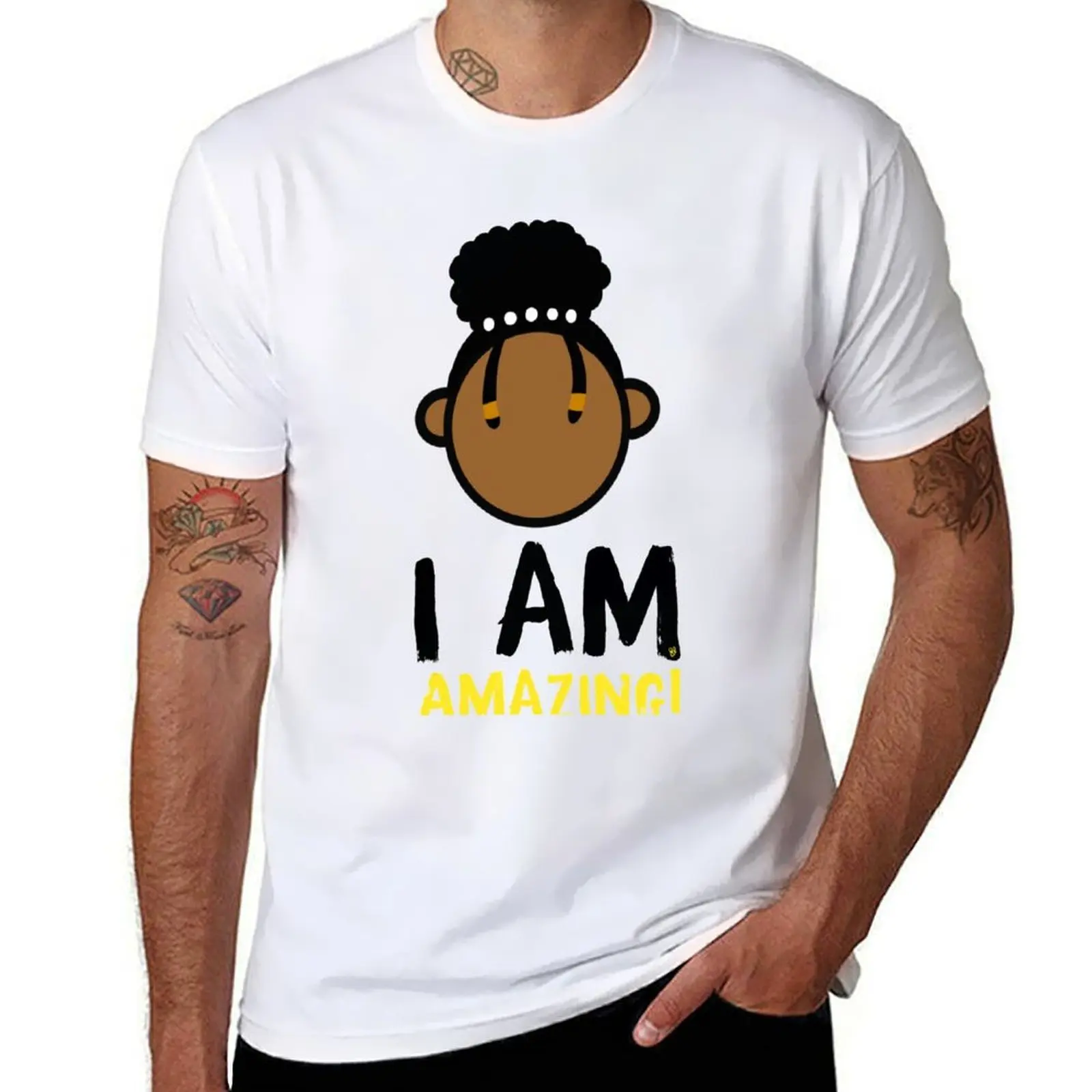 

I am Amazing! T-Shirt t shirt men 100% cotton luxury brand man t shirt cotton T-Shirt