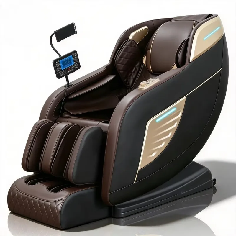 Airo Full Body Massage Chair Pastel Tone Finish Eco-Friendly PU Leather Floating Sensation Zero Gravity Deep Tissue Therapy