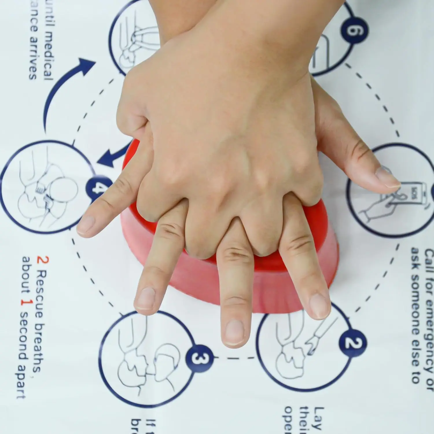 Hands Only CPR Saver Training Kit Cardiopulmonary Resuscitation Practice CPR Trainer for Nursing Students First Aid Instruction view 3