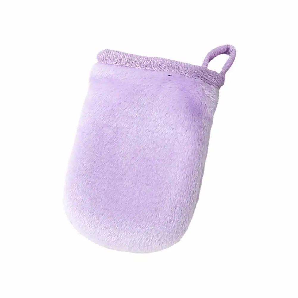 Gants de nettoyage démaquillants réutilisables, 1 pièce, bouffée en microcarence, outil pour le visage, soins de beauté, serviette de maquillage cosmétique J5O9