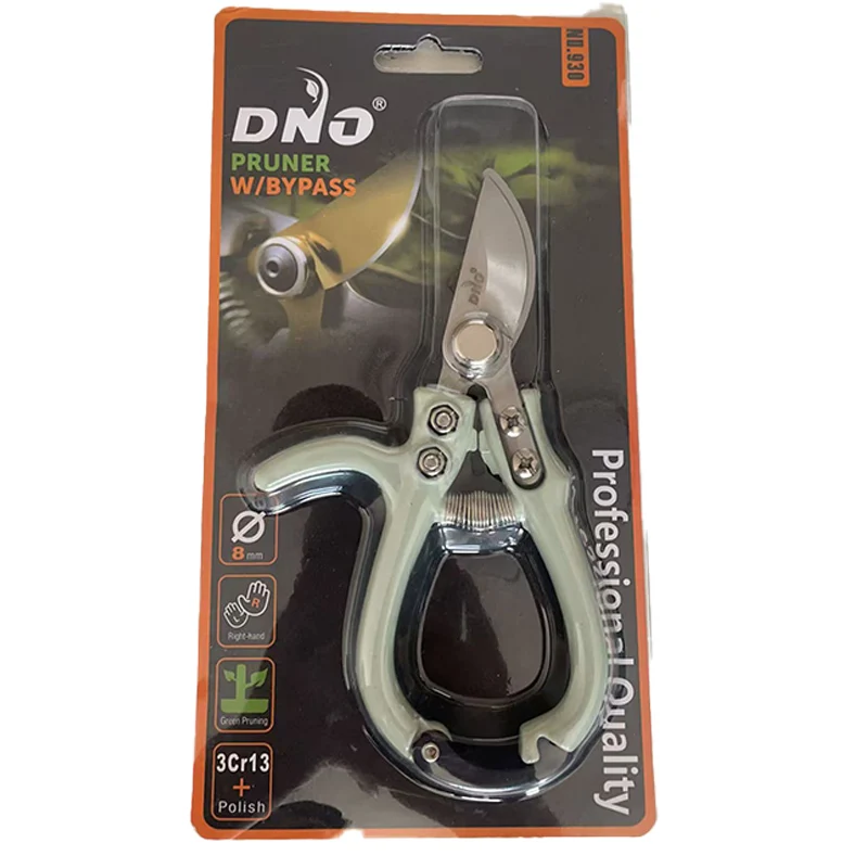 Garden Tools High carbon steel Professional Sharp Bypass Pruning Hand Pruner Garden Curved Grade SK5 Blades Grape pruning shears