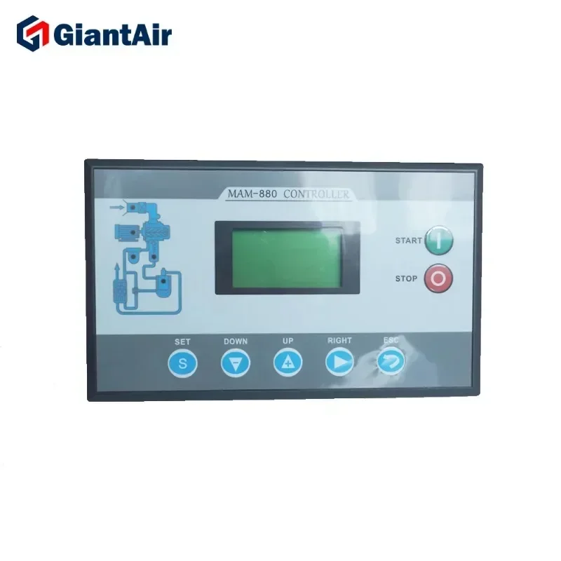 

GiantAir PLC Винтовой воздушный компрессор Электронная панель контроллера MAM880 16-28 В/10 Вт Панель управления воздушным компрессором