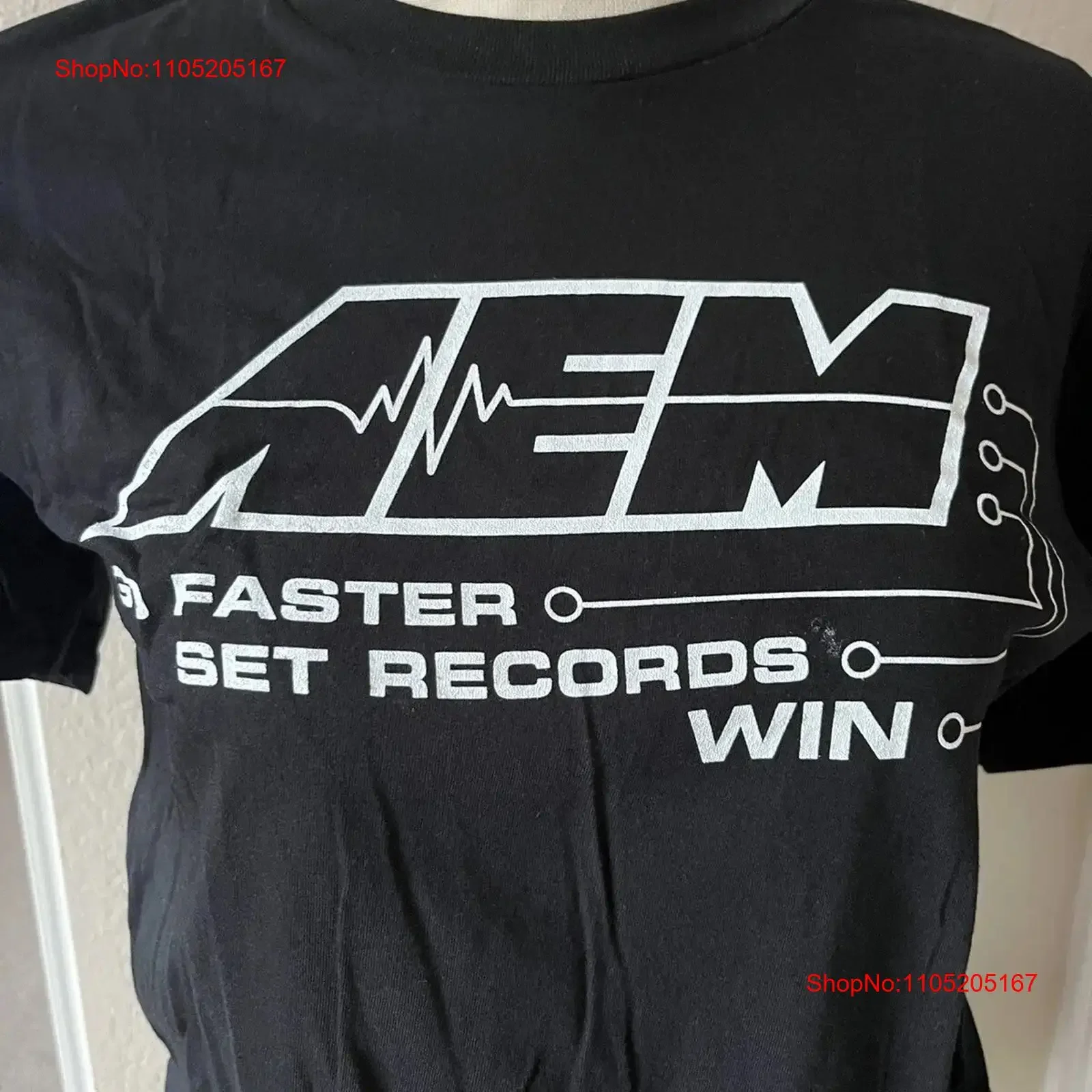 

Футболка NOS AEM Performance Electronics для друга, все размеры S 4XL, винтажная стираная уличная одежда, топ унисекс для повседневной носки