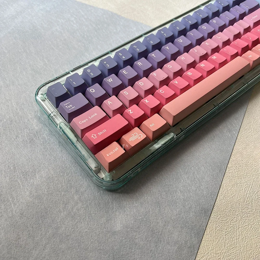 

Sunset Xingyun gradual change keycap original height PBT five-sided sublimation 138 keys