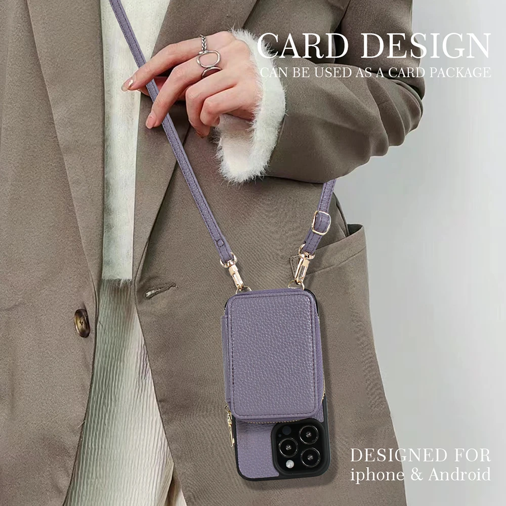 Cross body Hanging Rope Phone Case Suitable For Apple iPhone 12 13 14 15 Pro Max Plus