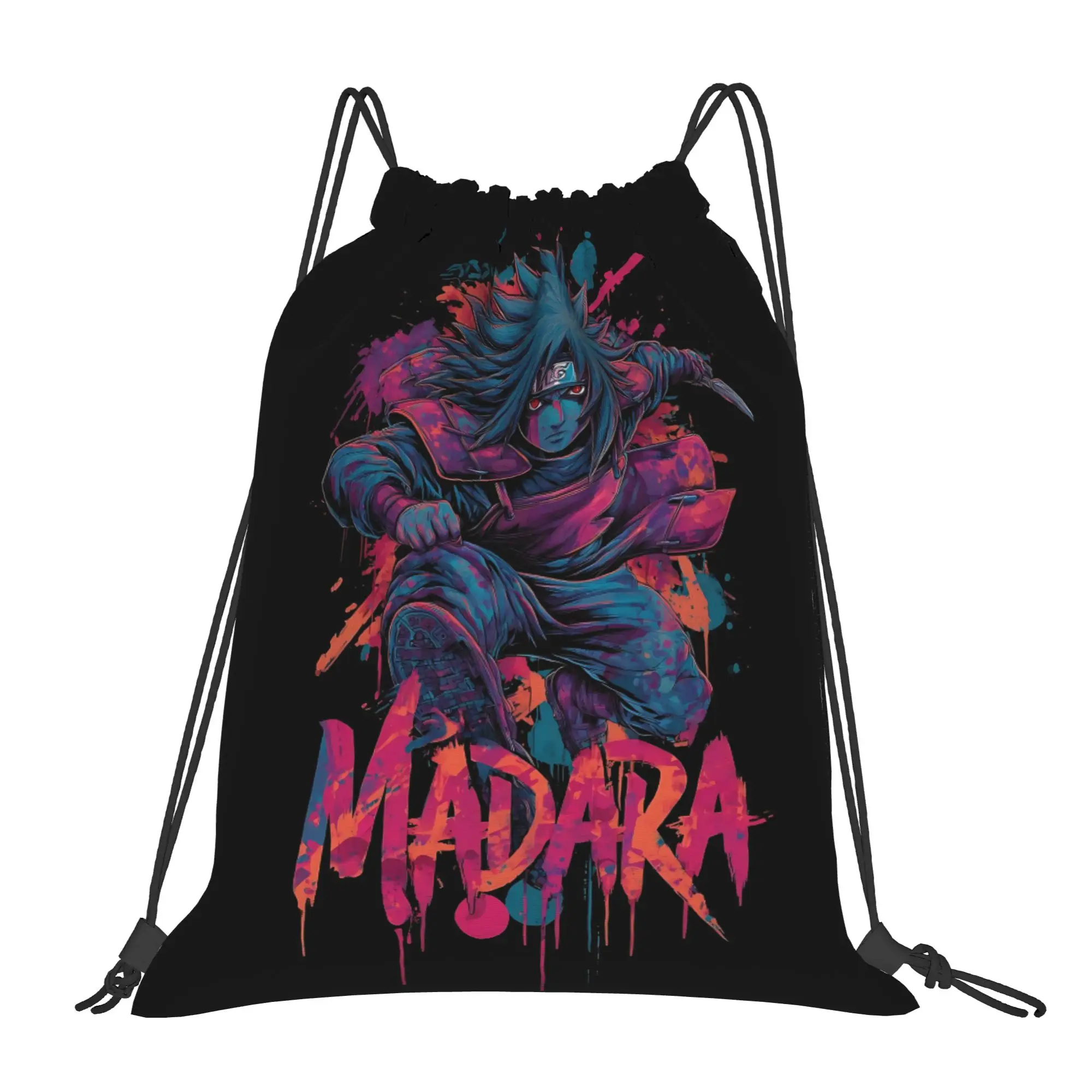 For travel Pouch Naruto anime comic  Kawaii Drawstring Bags Gym Shoe Clothes Storage Multi-function Teen Portable Rucksack