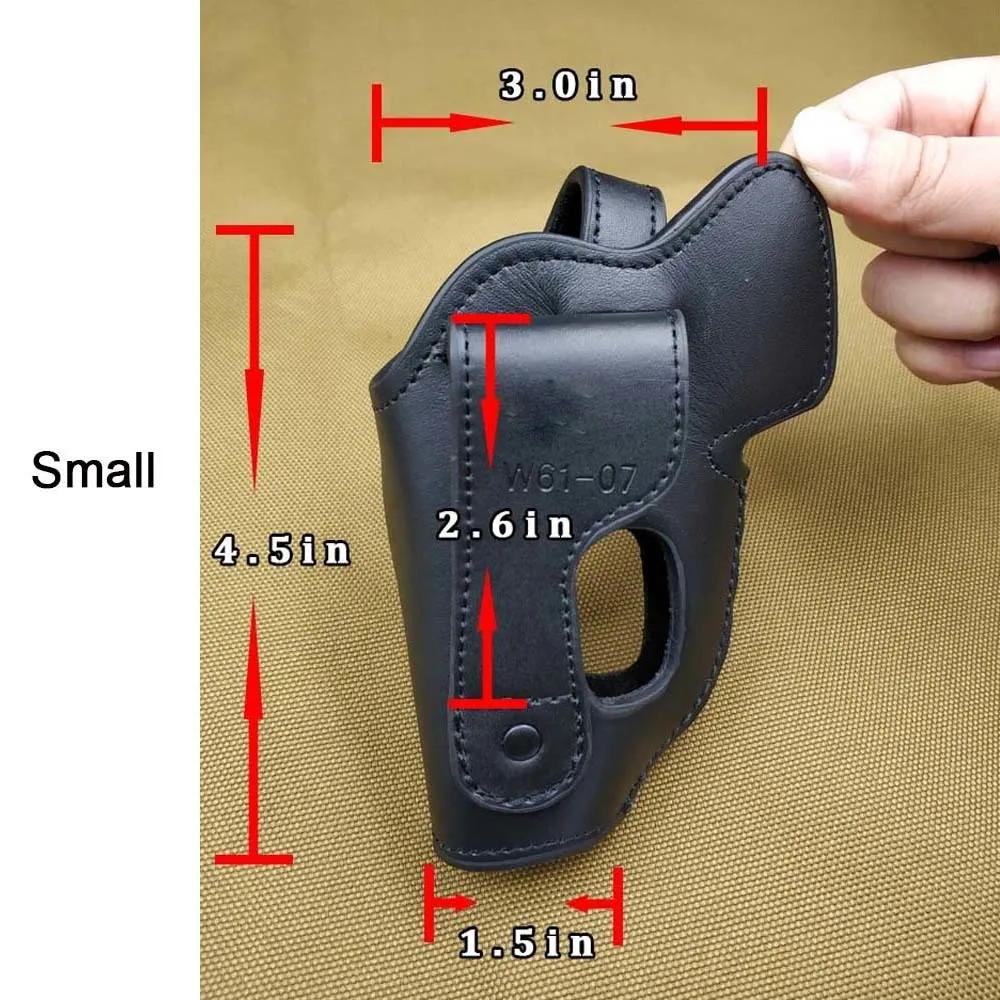 جلد البقر مسدس الحافظة جلد البقر Hangun الحافظة الادسنس اطلاق النار الصيد في الهواء الطلق الملحقات