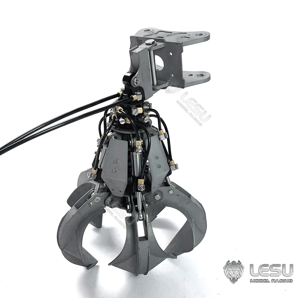 RC 1/14 LESU Metall-Greifmaschine Konstruktionsmodell, verbessert für Tamiya Hydraulikbagger, Lader, Muldenkipper, DIY-Teile – Detail 3