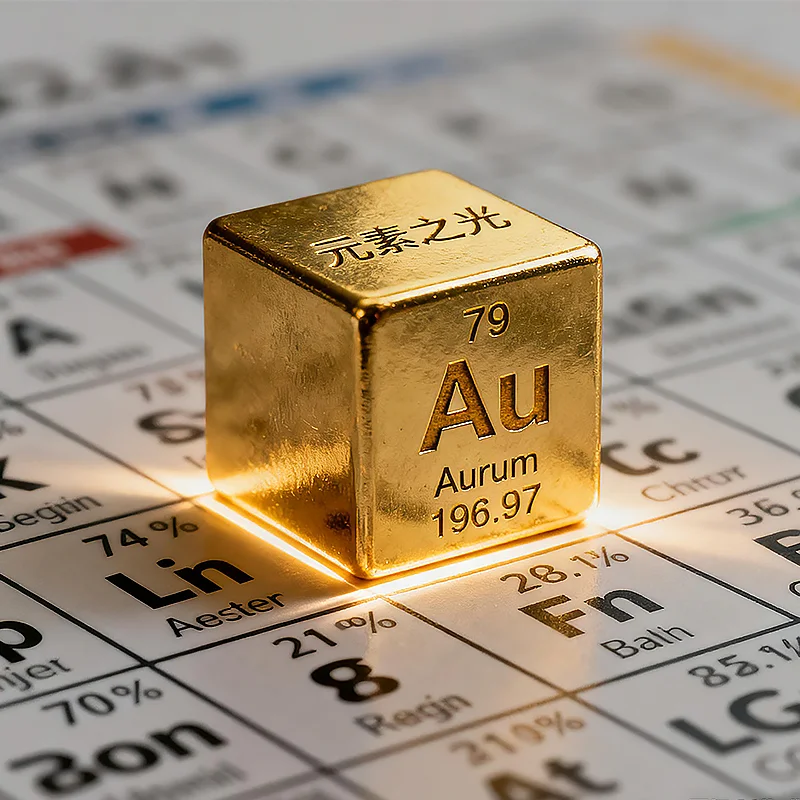Cube d'éléments numéro 79 en cuivre massif, décor amusant en or, matériaux de Collection périodique, expérience scientifique, spécimen d'exposition d'enseignement