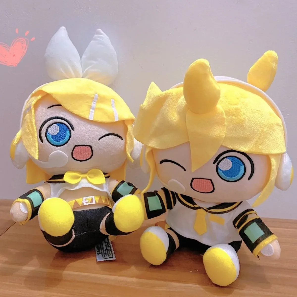 Original Hatsune Miku Fufu Kagamine Len Kagamine Rin Megurine Luka Plush Toys Cartoon Soft Plushie Dolls Pillow Kids Gifts Decor