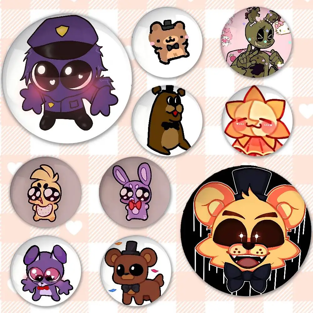 لطيف F-FnafS شارات صفيح لينة زر دبوس بروش شارة معدنية مخصصة مجوهرات اكسسوارات قبعة حقيبة التلبيب