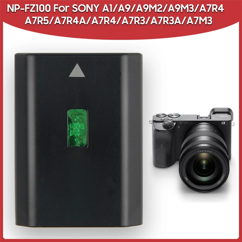 For SONY A7C A7C2 A7 A7M3 A7R4A A7R4 A7R3 A7M4 A7S3 A7C A7C2 A9 A9M3 A7R4 A7R5 838 A8 48 4837 FX30 Replacement Battery NP-FZ100