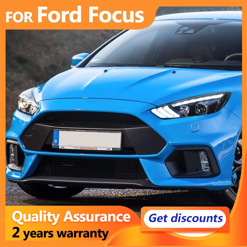 For Ford Focus 2015 2016 2017 2018 Headlights LED Head Lights DRL Projector Lens Dynamic turn signal Head Lamps Car Accessories