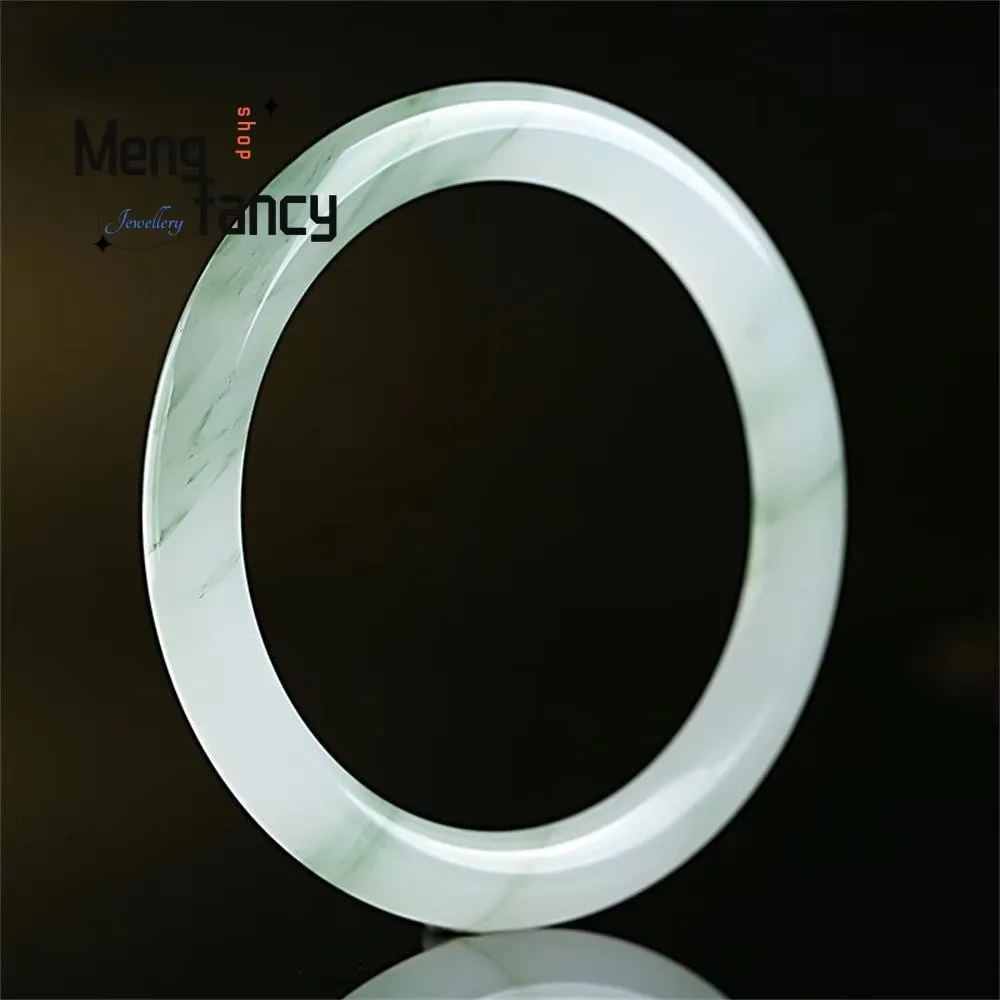 

Natural Golden Silk Jade Tianshan Jade Bangle High-grade Exquisite Luxury Quality Fashion Jewelry Sexy Young Girls Holiday Gift