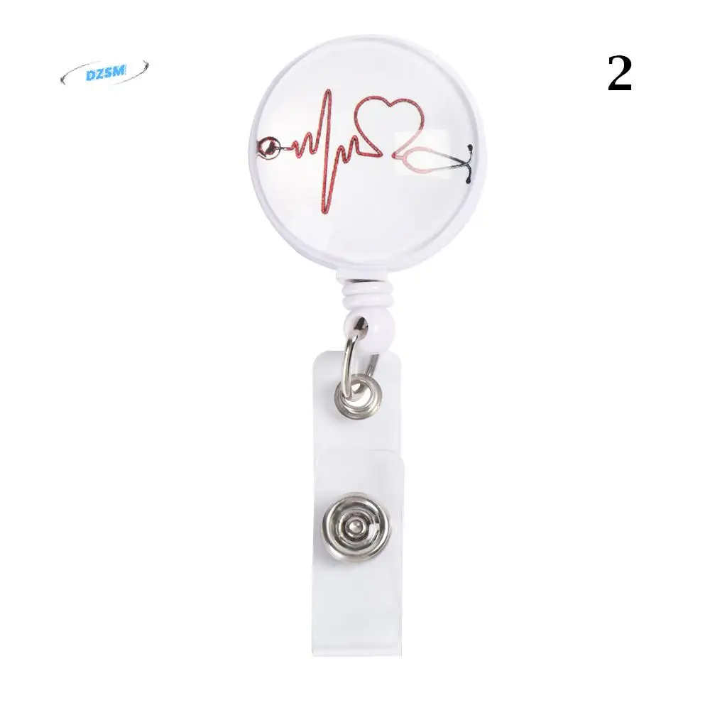 

Unisex High Quality Retractable Creative for Nurse Doctor Student Anti-Lost Clip Badge Reel Clip ID Card Badge Holder