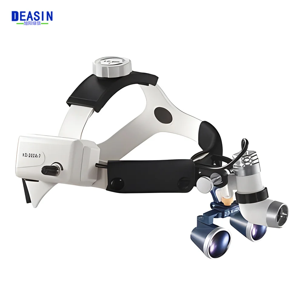 دن tal 3 واط LED 2.5X/3.5X رئيس يرتدي مجهر المكبر الأبيض الطبية عن طريق الفم العلوي زاوية قابل للتعديل #3