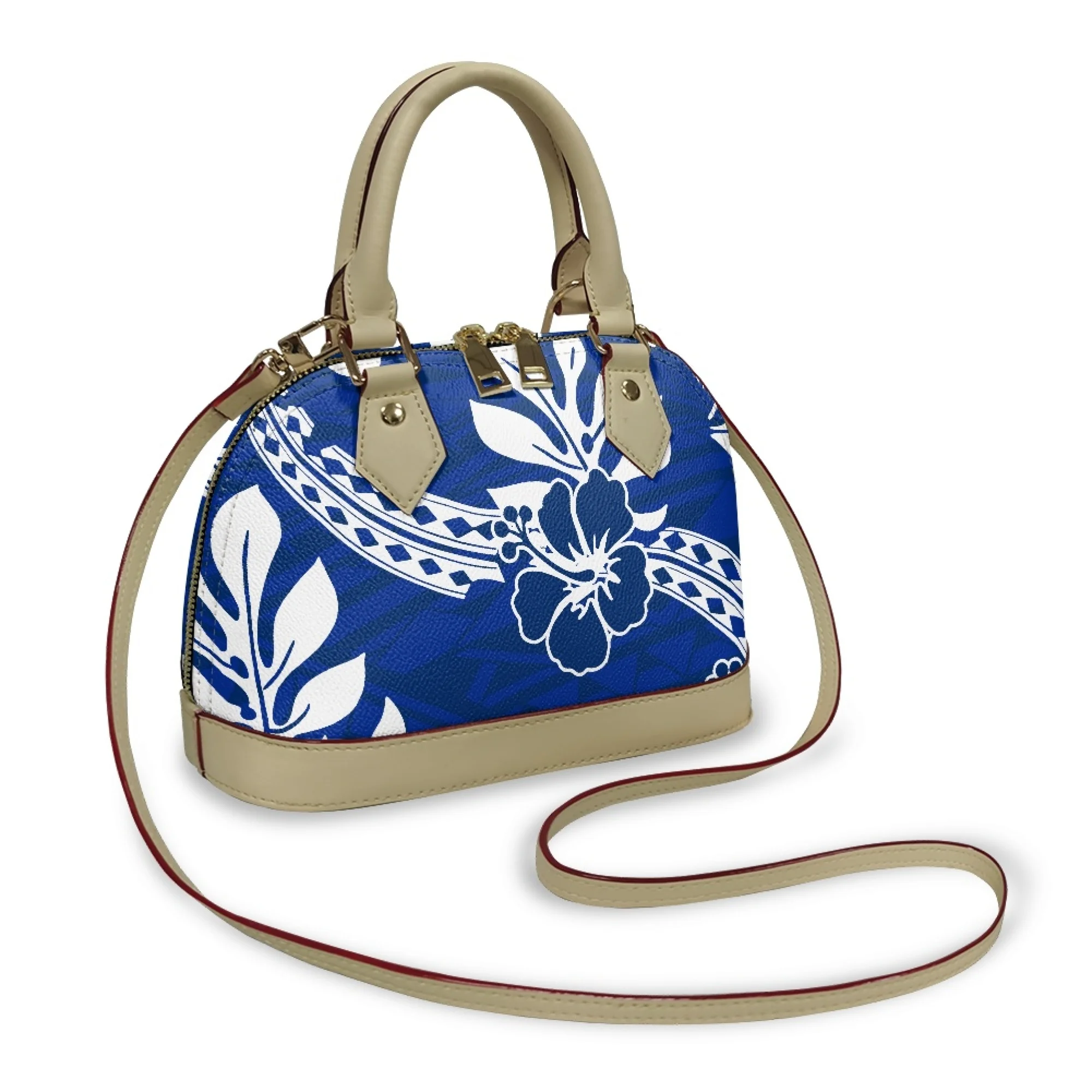 Polynesian Women'S Handbag Custom Shell Bag Pattern Samoa Hawaiian Elegant Women'S Bag Pattern Floral Design Women'S Bag