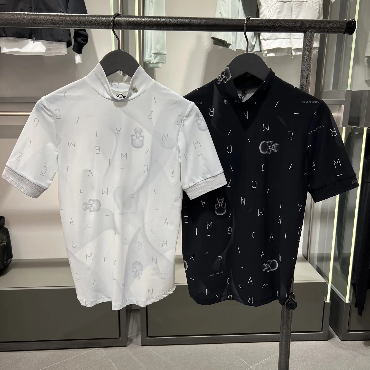 Women Golf Shirt Stand Collar Short-sleeved Summer Cool-feeling Golf Clothing Woman Sports Quick-dry Golf Top