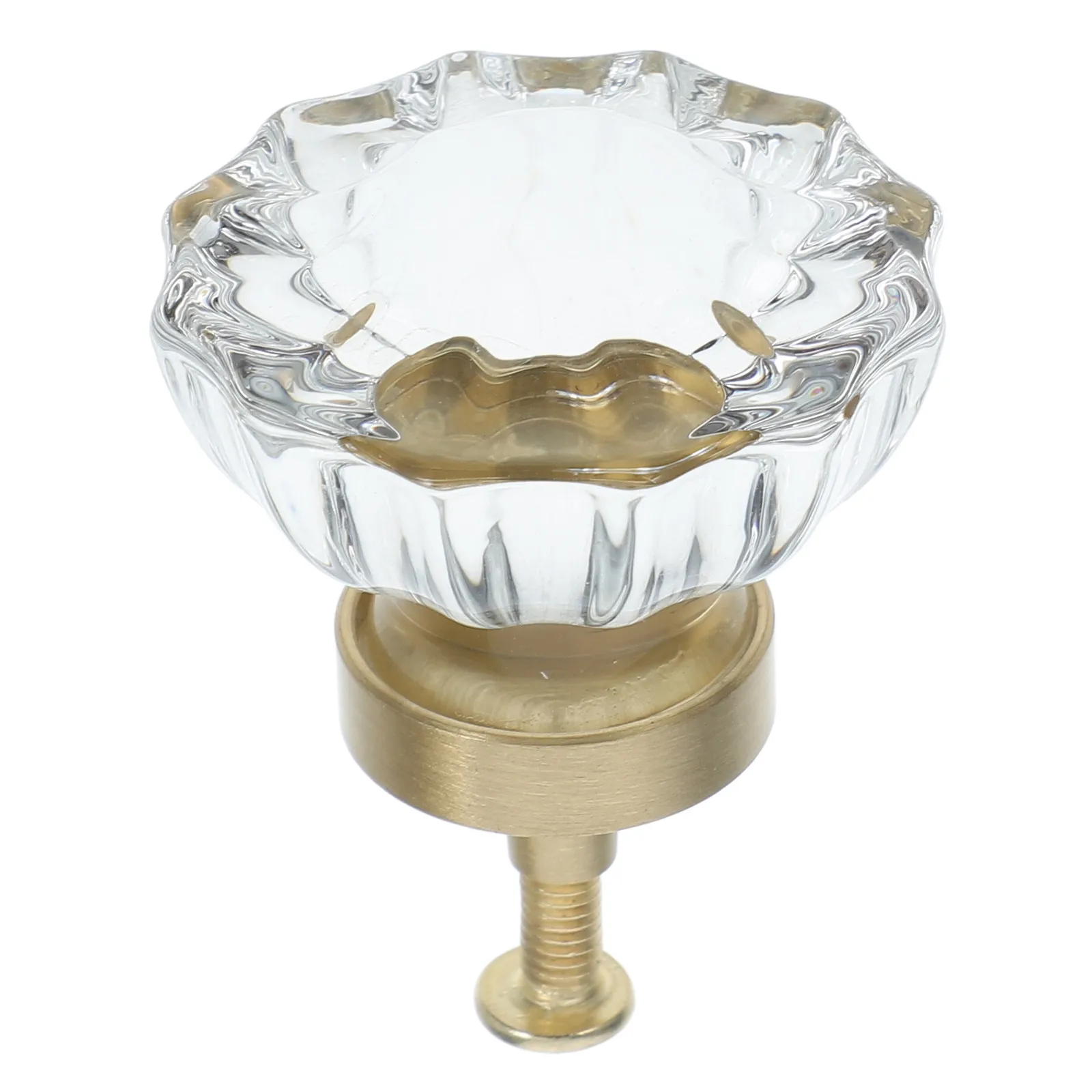 

Crystal Door Knobs Interior Brass Dresser Pulls Clear Cabinet Hardware for Kitchen Cabinets Bathroom Vanities Bedroom Dressers