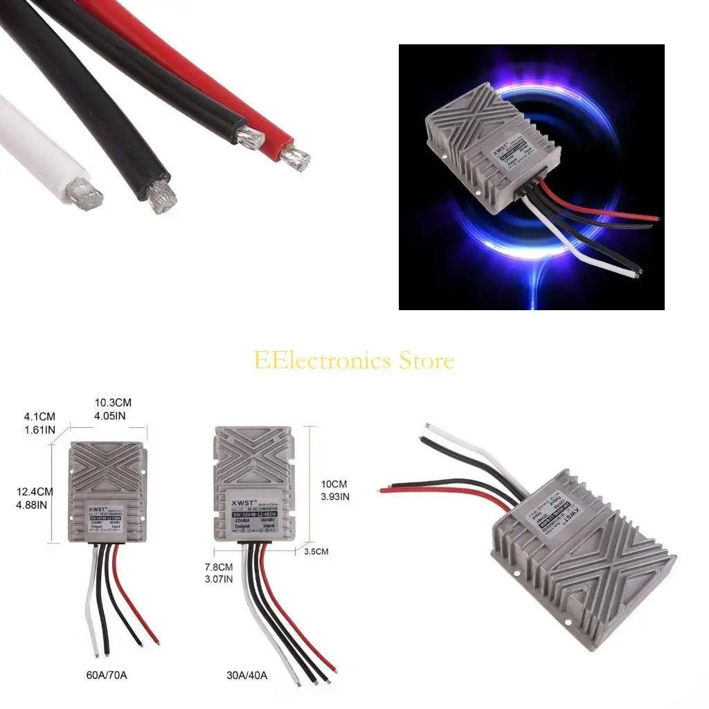 

B03C Step Down Converter 48V 36V to12V 30A-70A Regulator