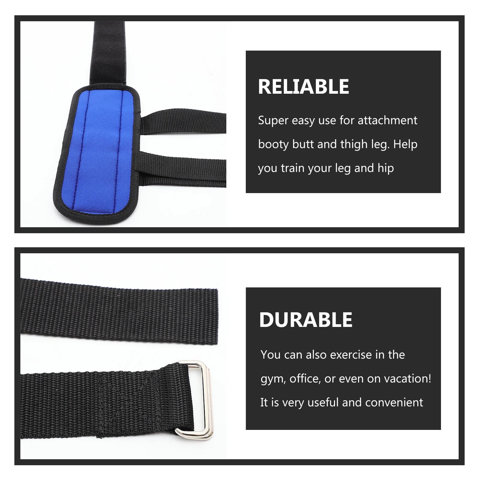 

Ankle Strap for Cable Machine Barbell Buckle Straps Gym Accessories Fitness Ankle Ring Portable Leg Hip Exercise Sports Ware