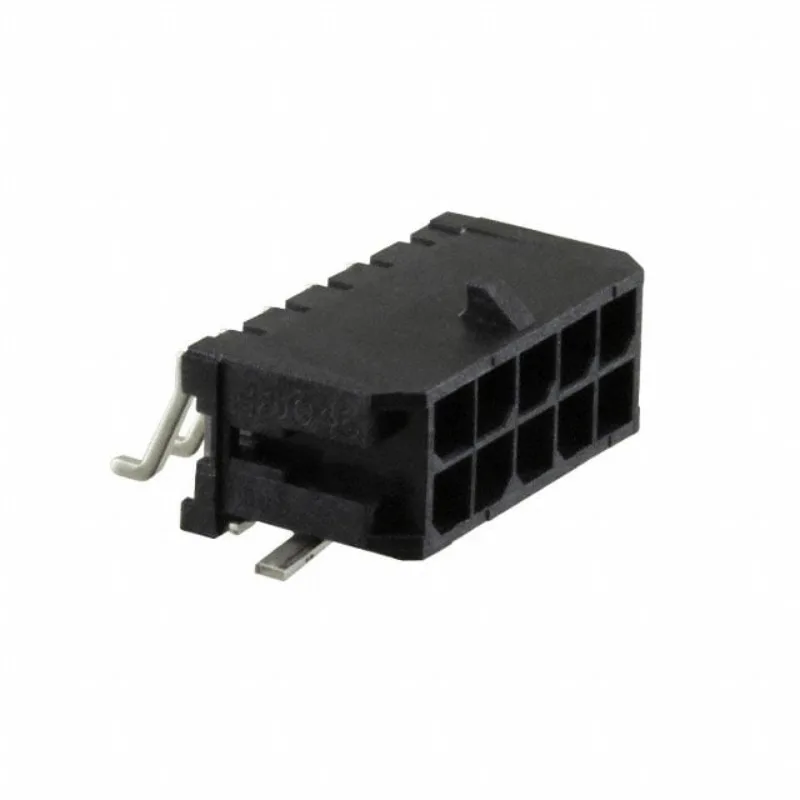 (5-20pcs) 0430451009 MOLEX Micro-Fit 3.0 Right-Angle Header 3.00mm Pitch Dual Row 10 Circuits Solder Tab Tin Glow-Wire 430451009