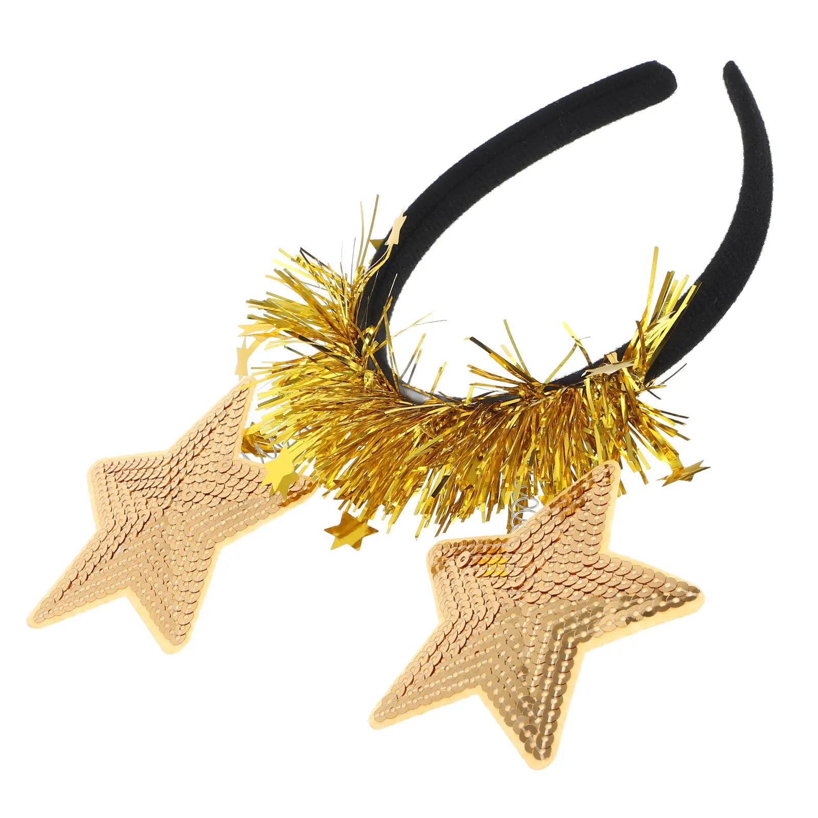 Party Headbands for Women Girls Sequin Star Headband Sparkling Design Exquisite Photo Props Easy to Wear Festive Accessories