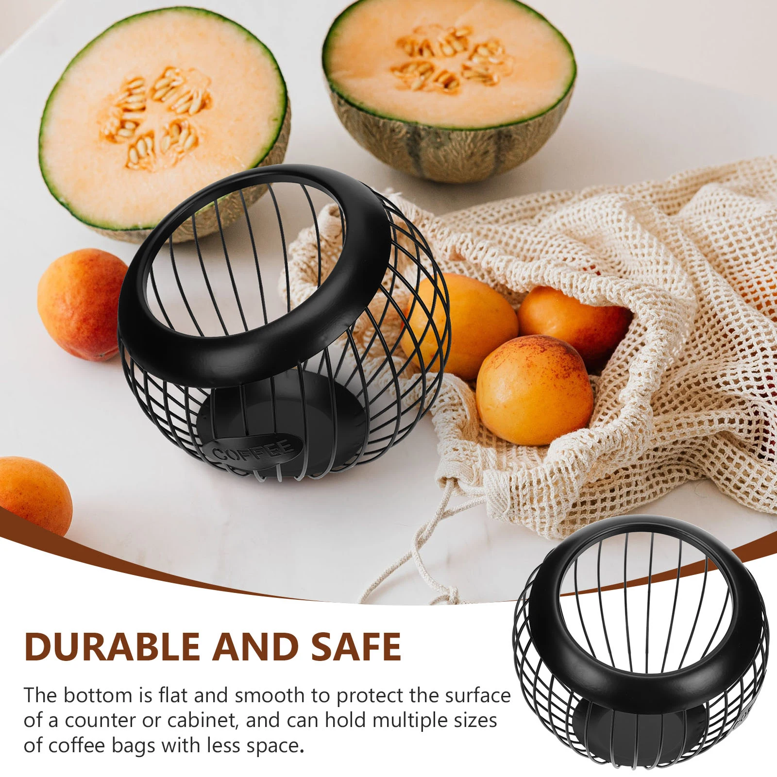 

1pc Creative Wrought Storage Rack For Capsule Fruit Snacks Dry Fruit Organizer Basket European Style Functional Iron Home Office