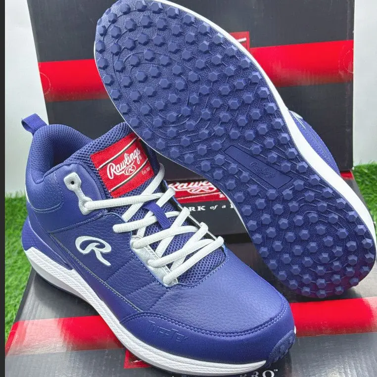 

Бейсбольные и софтбольные кроссовки Rawlings с металлическими шипами из стали и ТПУ для юношей, профессиональных тренировок, игр и занятий спортом на открытом воздухе