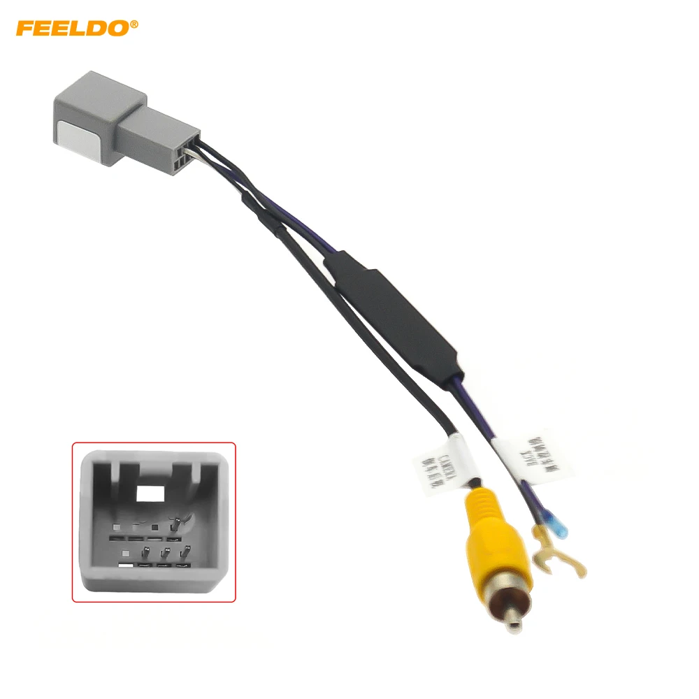 

FEELDO Auto 8-pin Reverse Camera Output Video Adapter Wiring Cable For Honda BRV (14-18) Car Camera Video Output #HQ5412