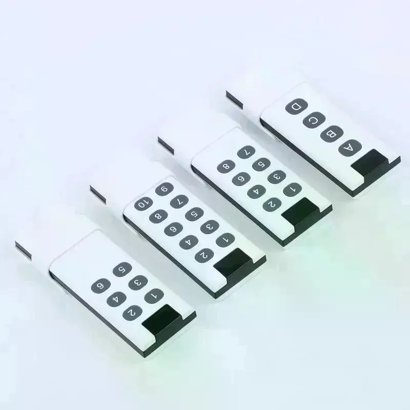 433MHz Wireless Learning Code Digital Remote Control Transmitter For Long Distance Wireless Remote Control With 4/6/8/10 Key