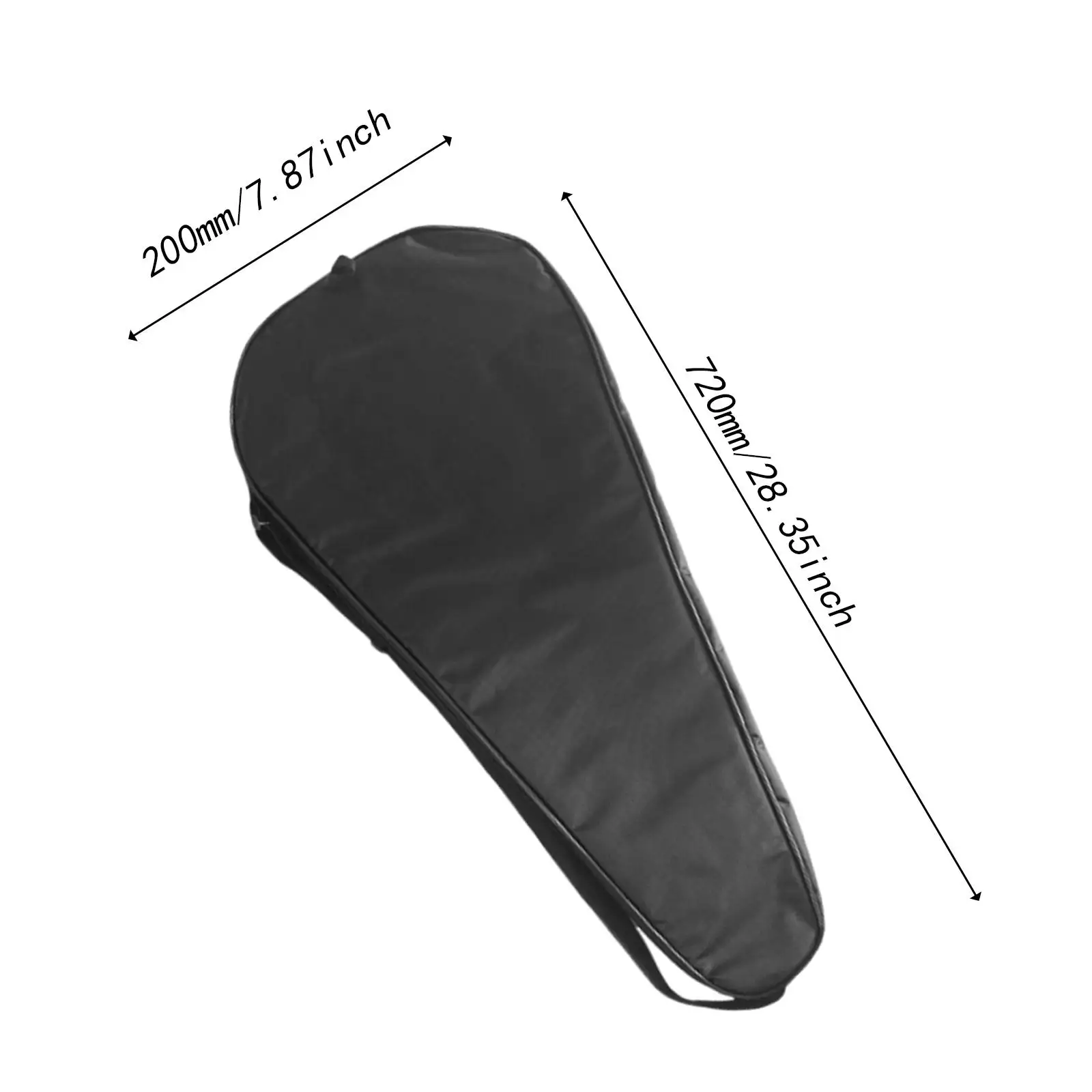 

Badminton Racket Bag Lightweight Durable Oxford Cloth Single Strap Racquet Cover for Sports Gym Hiking Travel