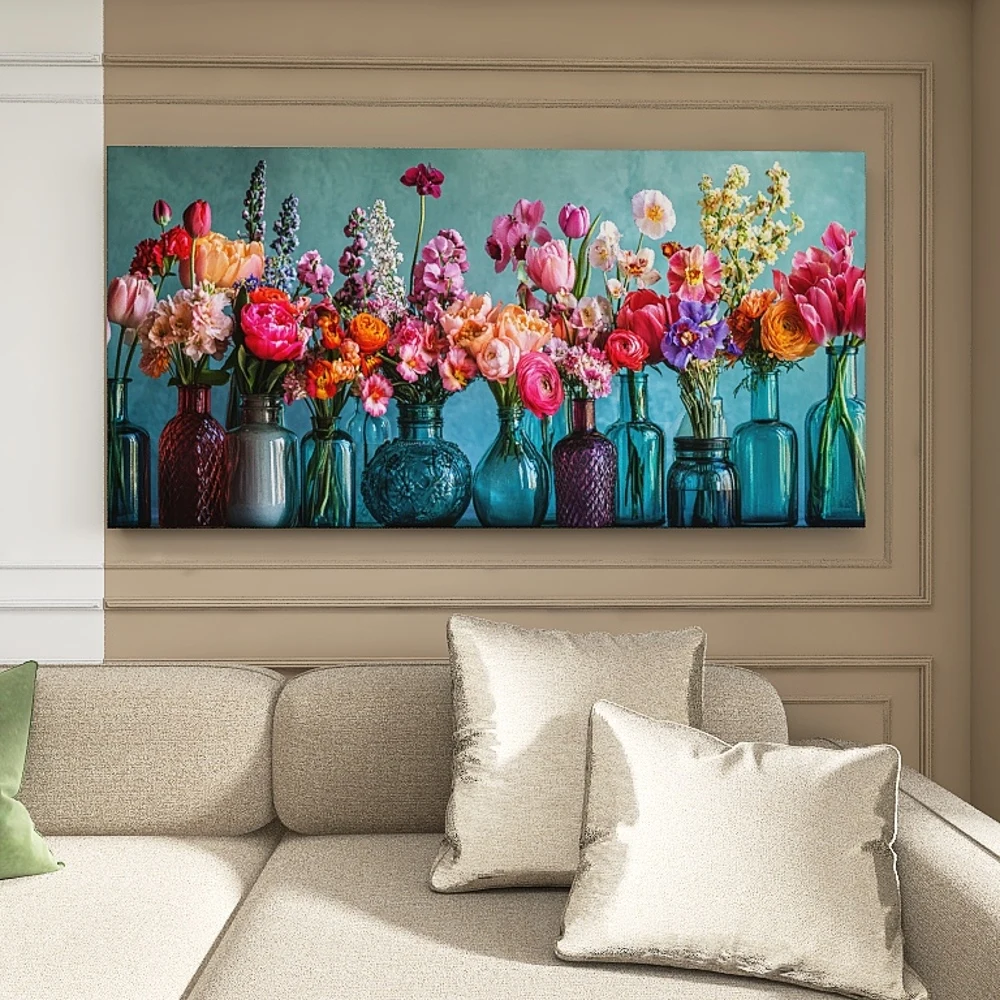 

1.5-Inch Thick Pine Solid Wood Frame, Canvas Wall Art, Birthday Gift Art Wall Painting, Bedroom, Office, Living Room