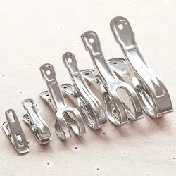 Clothes Peg 10PCS Stainless Steel Beach Towel Clips Racks Keep Your Towel From Blowing Away Laundry Clamps Windproof