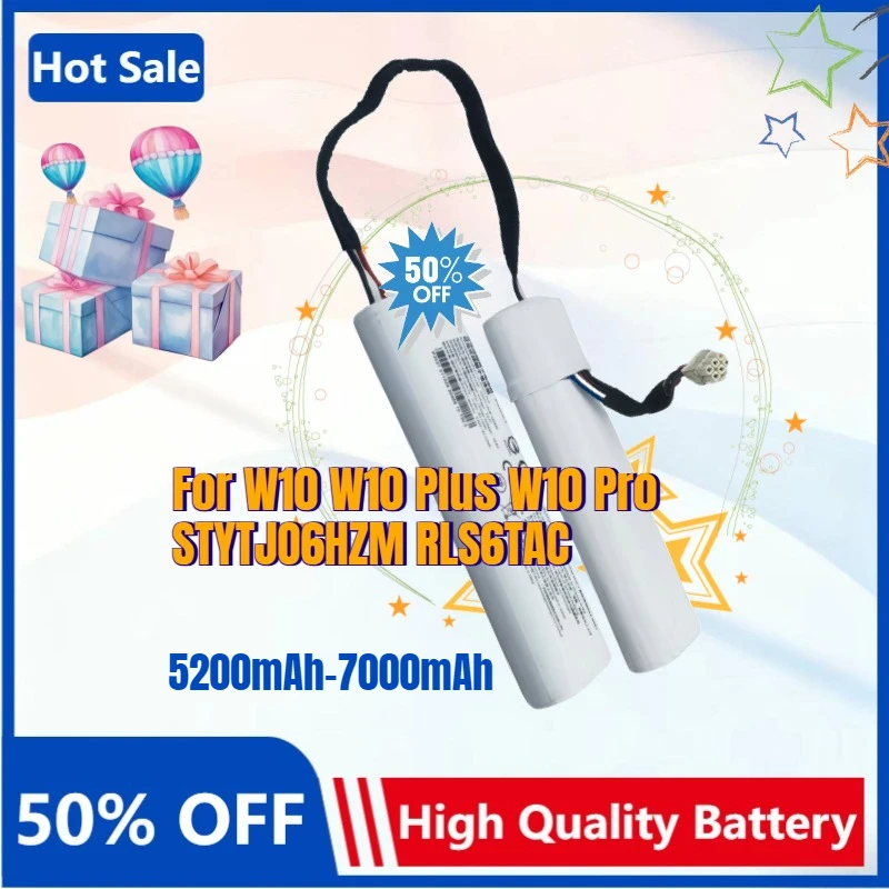 

5200-7000mAh Battery for Xiaomi Dreame W10Plus W10Pro W10 W10s Sweeper Suitable for Mijia No Wash Pro STYTJ06ZHM Bateria 14.4V