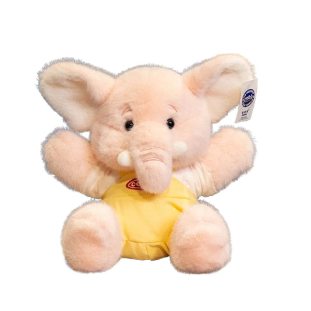 

PP Cotton Elephant Plush Doll Soft Big Ear Hugging Plush Toy Comfortable Fluffy Stuffed Elephant Toy Birthday Parties