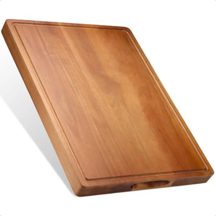 

Wood Cutting Board Large Cutting Boards for Kitchen Thick Chopping Board with Deep Juice Groove and Handles Wooden Charcuterie