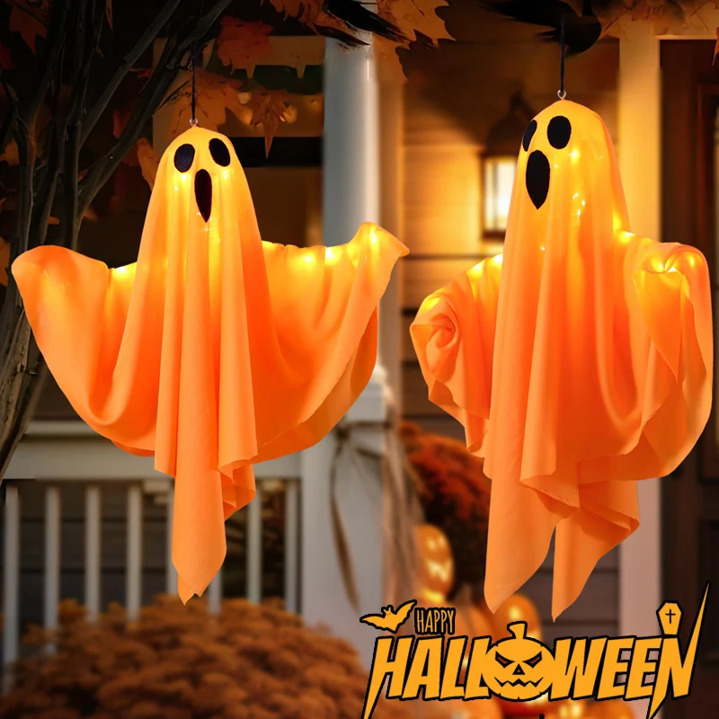 Halloween Ghost Lamp, Night Light, Battery Powered LED Light Panel, Light Decoration for Christmas, Birthday Party, Bedroom