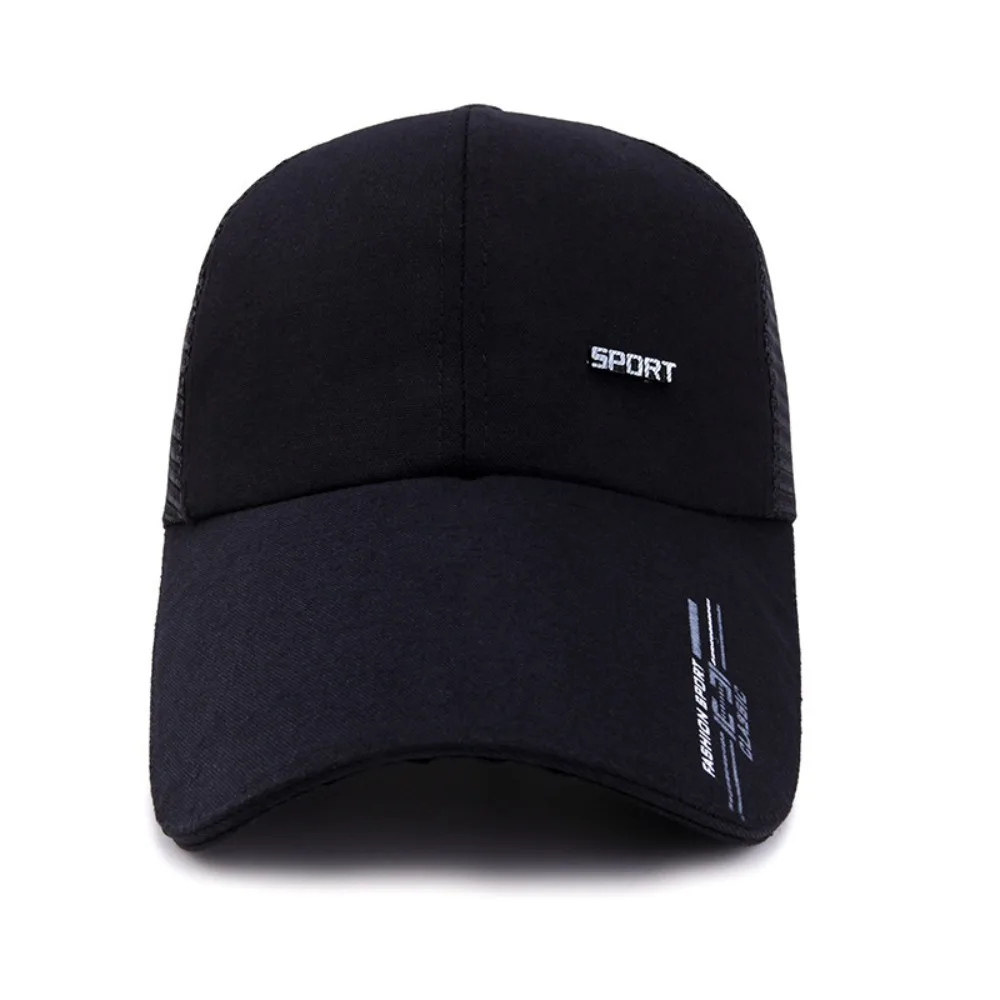 Fashion Long Brim Baseball Cap Adjustable Breathable Duck Tongue Cap Simple Casual Sunshade Hat Outdoor
