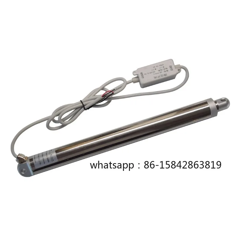 High Power Waterproof IP66 Linear Actuator Motor Diameter 25mm Max Load 50kg Built-in Limit Swith Stainless Steel