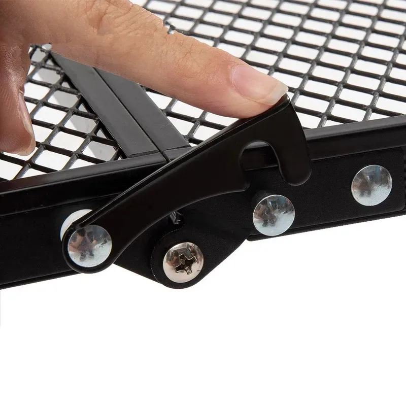 Outdoor Folding Table Camping Adjustable Storage Rack Portable Camping Picnic Table Bonfire Dining Table And Chairs