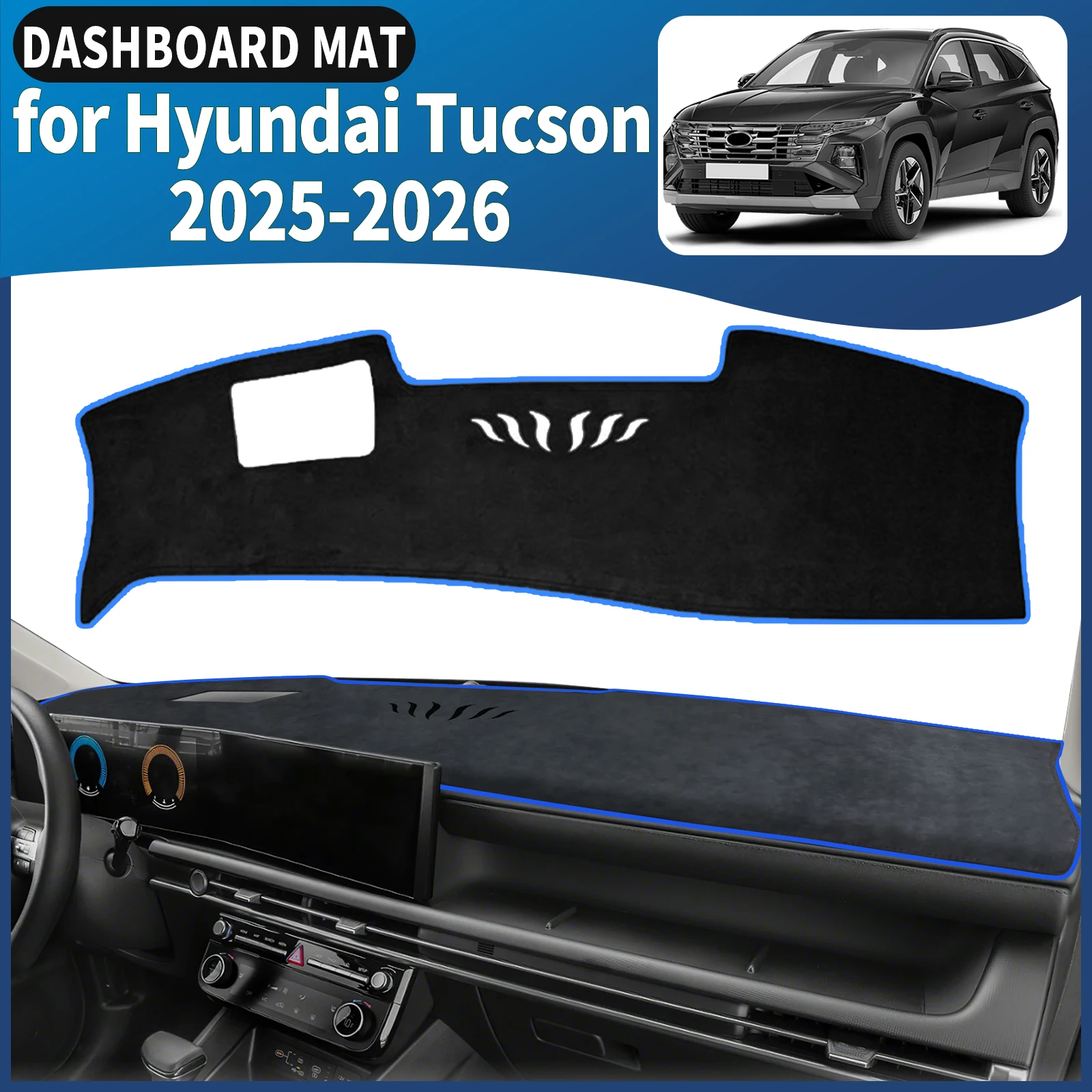

fit for Hyundai Tucson NX4 2025 2026 Hybrid N-Line Dashmat Dashboard Cover Pad DashMat Sunshade Accessories Protective Carpet