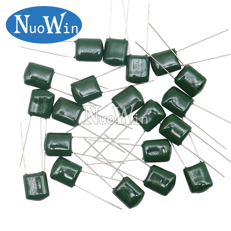 20pcs/Lot 100V Polyester Film capacitor 120NF 150NF 220NF 330NF 470NF 0.15UF 0.22UF 0.33UF 0.47UF 2A124 2A154 2A224 2A334 2A474