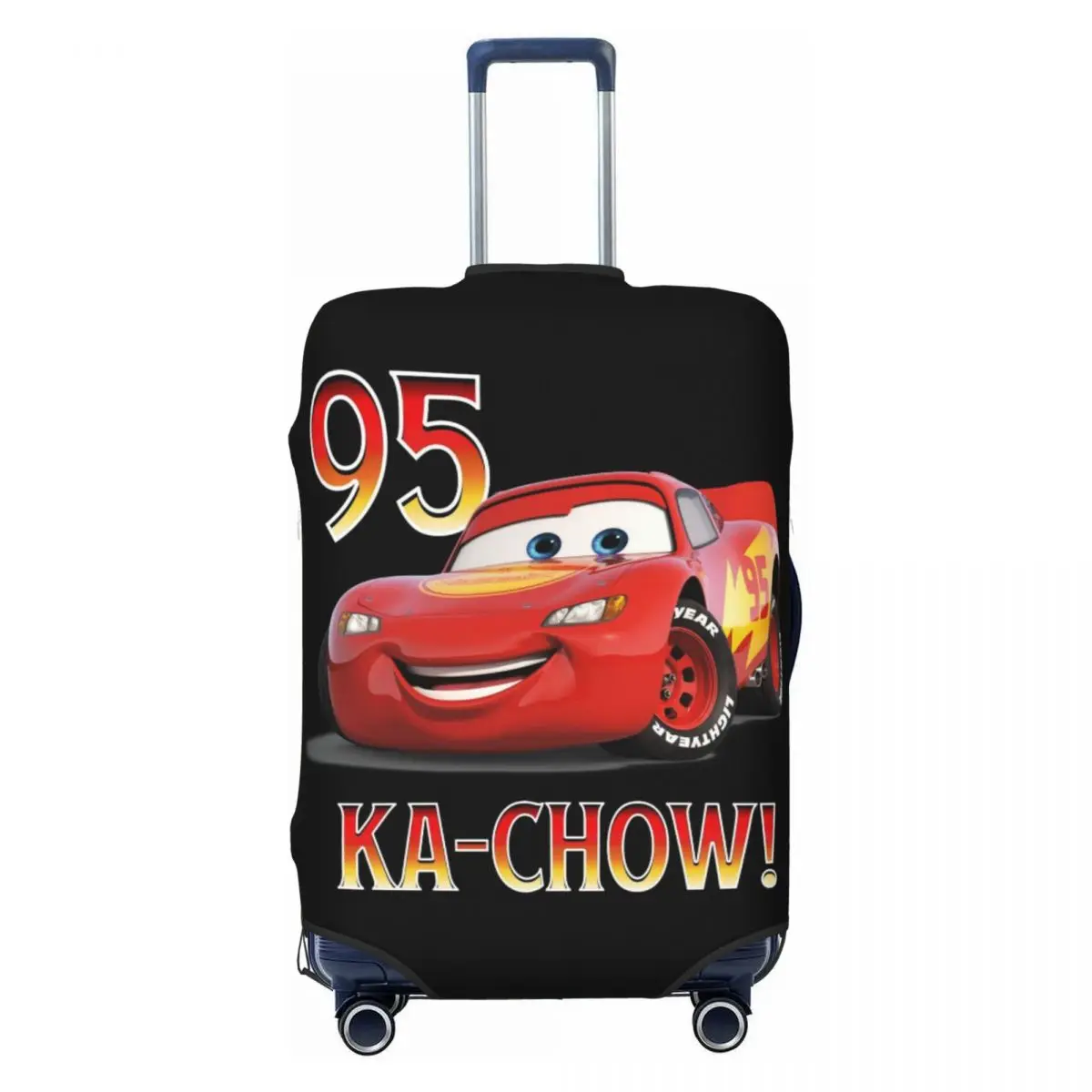 

Custom Lightning McQueen KA-GHOW Luggage Cover Elastic Travel Suitcase Protective Covers Fits 18-32 Inch