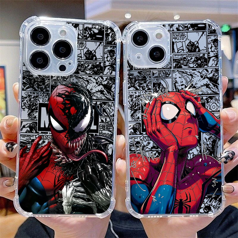 Cartoon Spiders-Man Phone Case For Samsung A37 A57 A17 A07 A56 A26 A33 A54 A51 A13 A73 A55 A53 A36 A35 A34 A25 A24 A23 A16 4G 5G