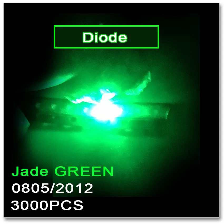 JASNPROSMA 0805 2012 SMD LED 3000PCS Red Orange Yellow Green Jade green ice Blue White Warm white Pink Purple light 1.4*1.25
