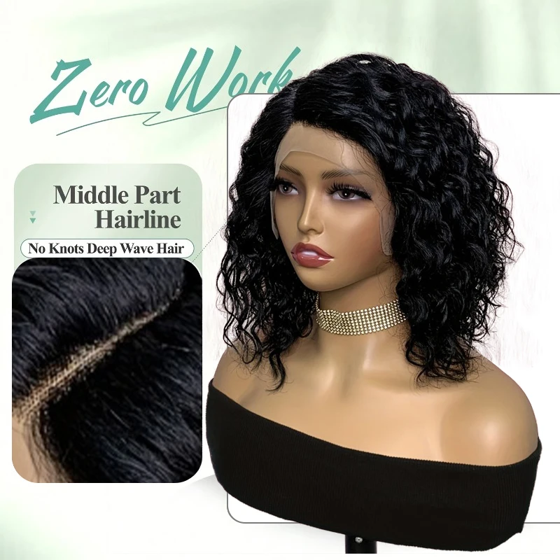 موجة عميقة الدانتيل الجبهة الباروكات شعر الإنسان قبل قطعها 13x4 HD الدانتيل الشفاف شعر مستعار أمامي 180% الكثافة غلويليس الباروكات الأمامية