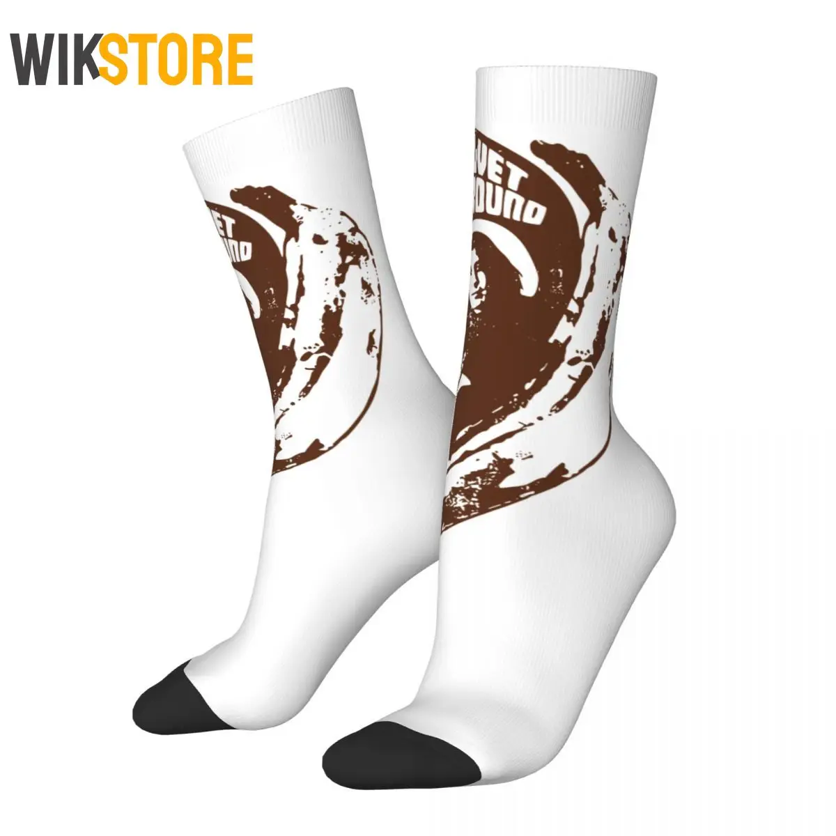 

Harajuku The Velvet Underground Basketball Socks Fashion Crew Socks for Women Men Sweat Absorbing Breathable Sock