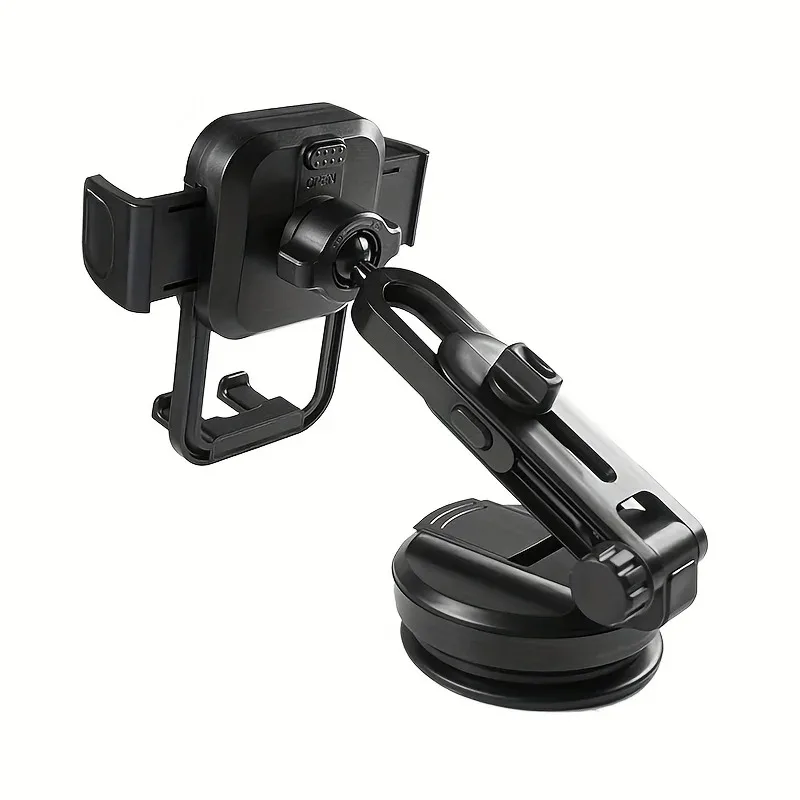 Lcars Multifunctional Car Phone Holder, Suction Cup Dashboard Air Vent Dual-Use, In-Car Navigation Support Stand, Strong and Stable, No Shaking or Abnormal Noise, Compatible with Various Smartphones