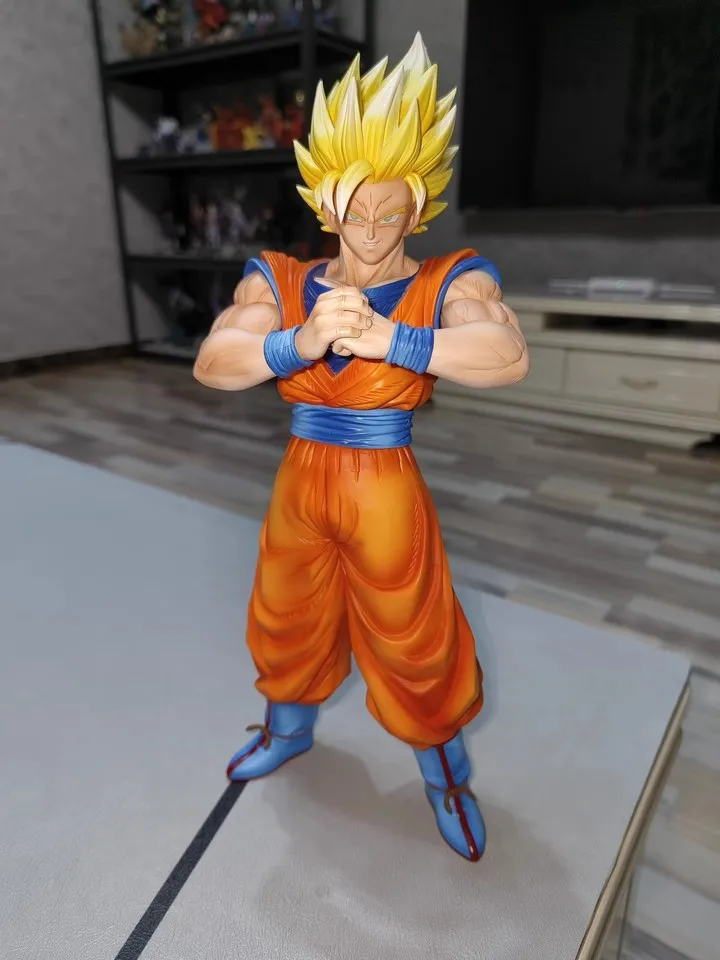 30cm Anime Dragon Ball Super 2 Wukong Action Figures Handmade Model Super Saiyan Standing Statue Toy Gift Trendy Play Ornament